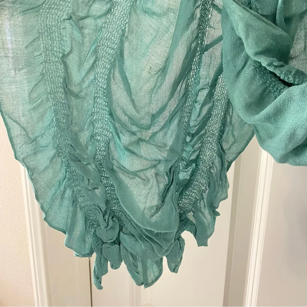Women’s Aqua Green Lightweight Scarf Wrap 🧣❄️